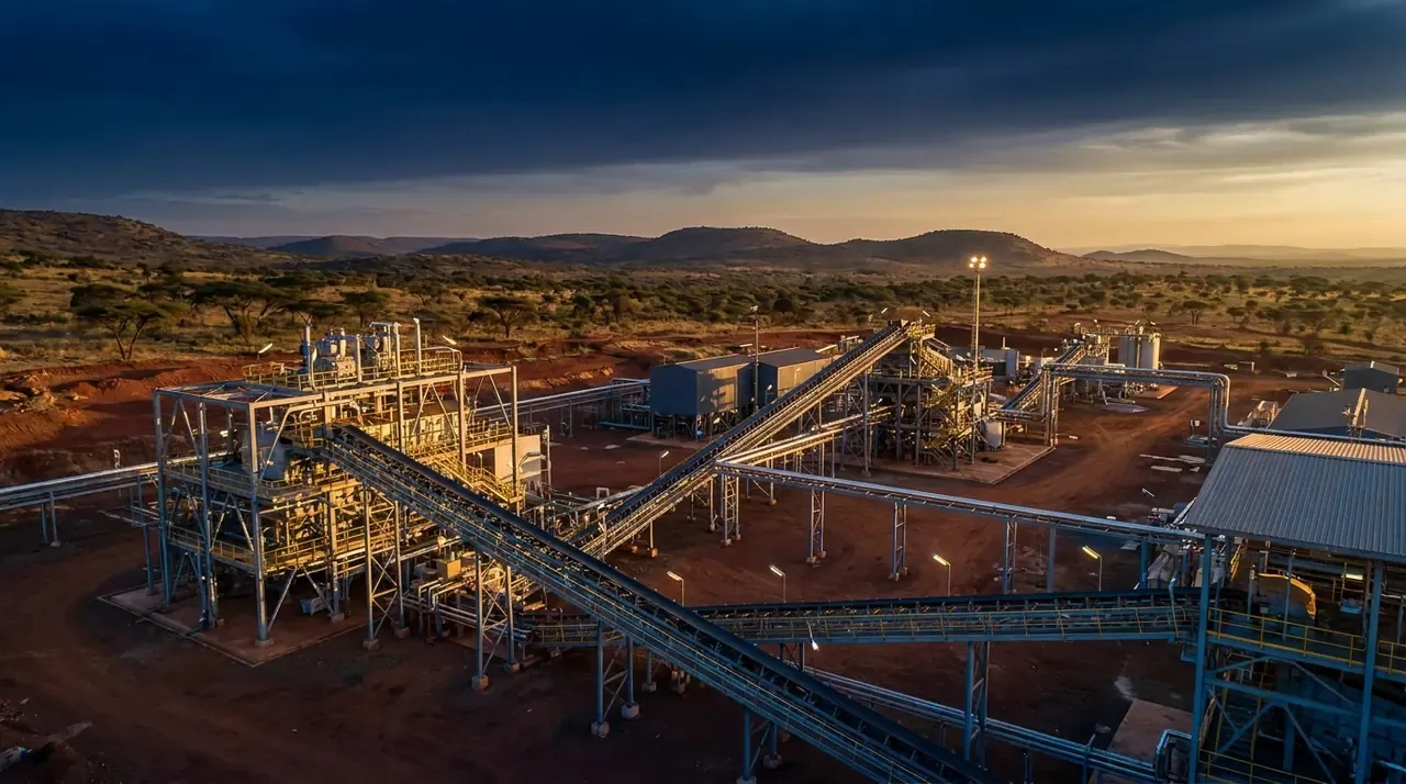 Gold processing plant